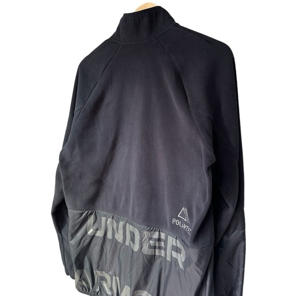 Under Armour Men's Polartec Forge Black Zip Jacket Style, Medium - Picture 4 of 10